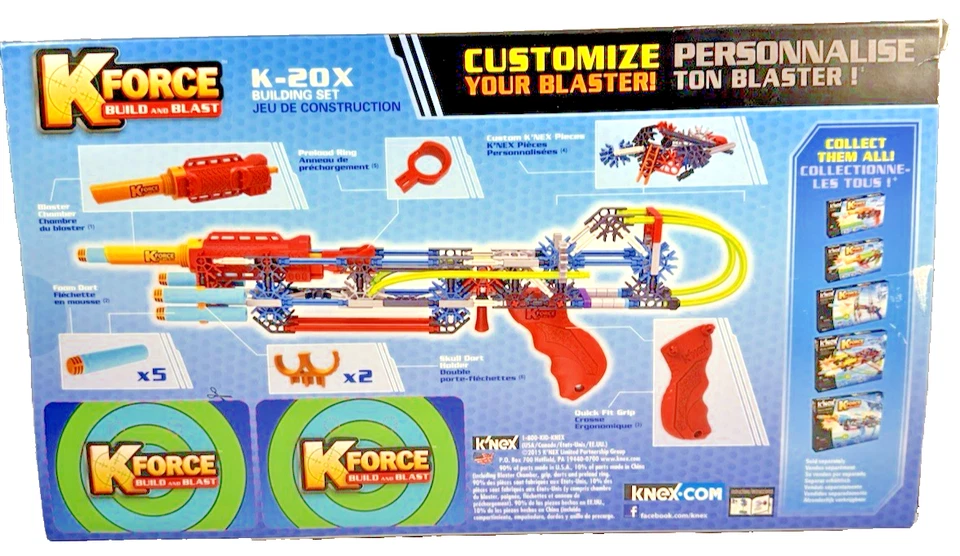 Building set, K'NEX K Force build and blast K-20X, 165 pcs, item No. 47524, USED - Image 2 of 4