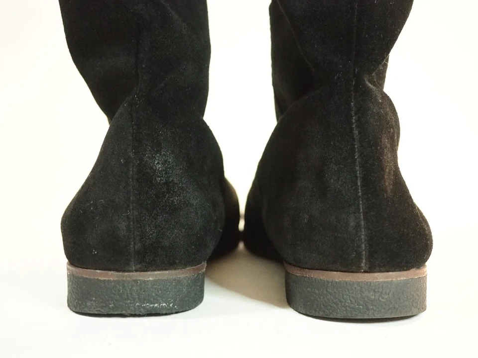 Sam Edelman Orlando Black Suede Knee High Fur Cuffed Pull-on Boots, Size 8 (US) - Image 3 of 4