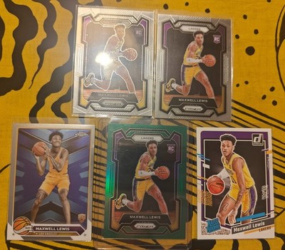Maxwell Lewis Rookie Card Lot (5 Cards) - Panini & Topps Parallels