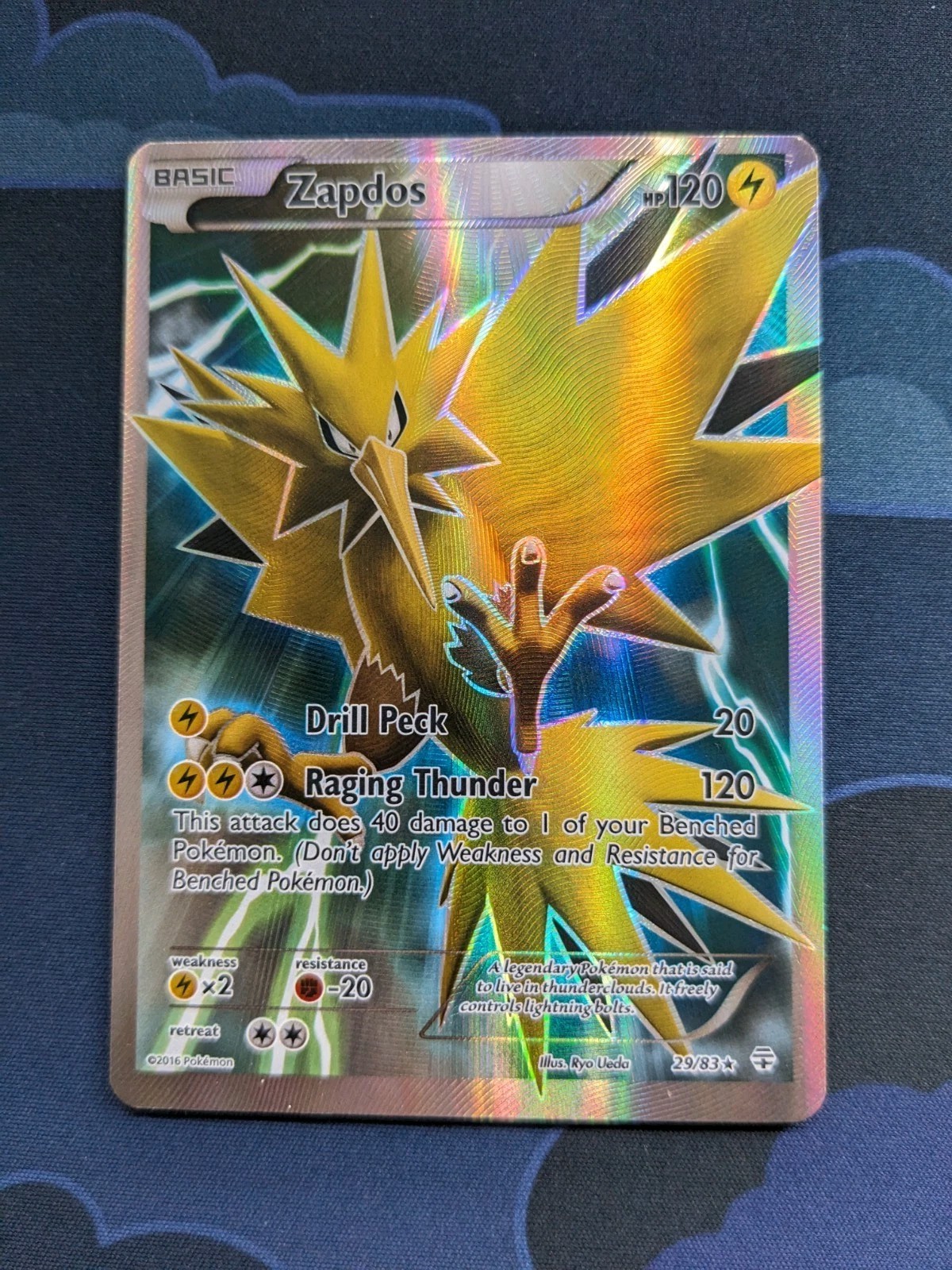Zapdos 29/83 Pokemon Card Full Art Generations TCG Pokemon Trading Card Game
