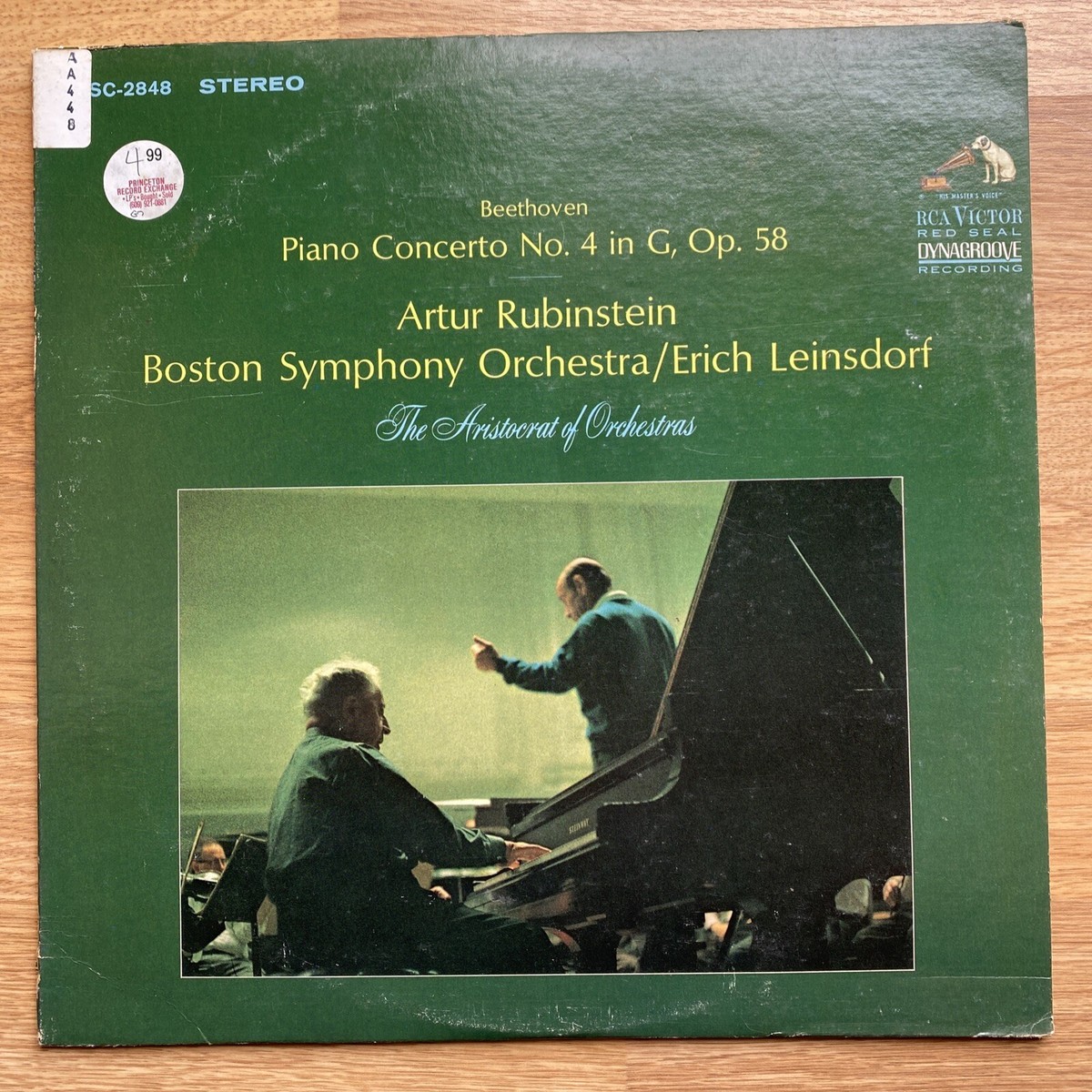 Beethoven Piano Concerto No. 4 Rubinstein, Leinsdorf RCA LSC-2848