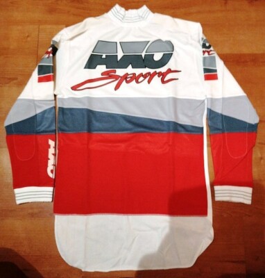 NOS 1986 AXO Sport Jersey Vintage Retro Mx Motocross Trikot Epoche Cross JT FOX