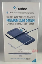 Tylt Sabre Fast Charge 15W Dual Wireless Charger Slim Charging Mat -Universal