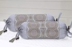Bolster Cover Ethnic Traditional Art Yoga Under Knee Pillow Cover Case 18 x 8 in
