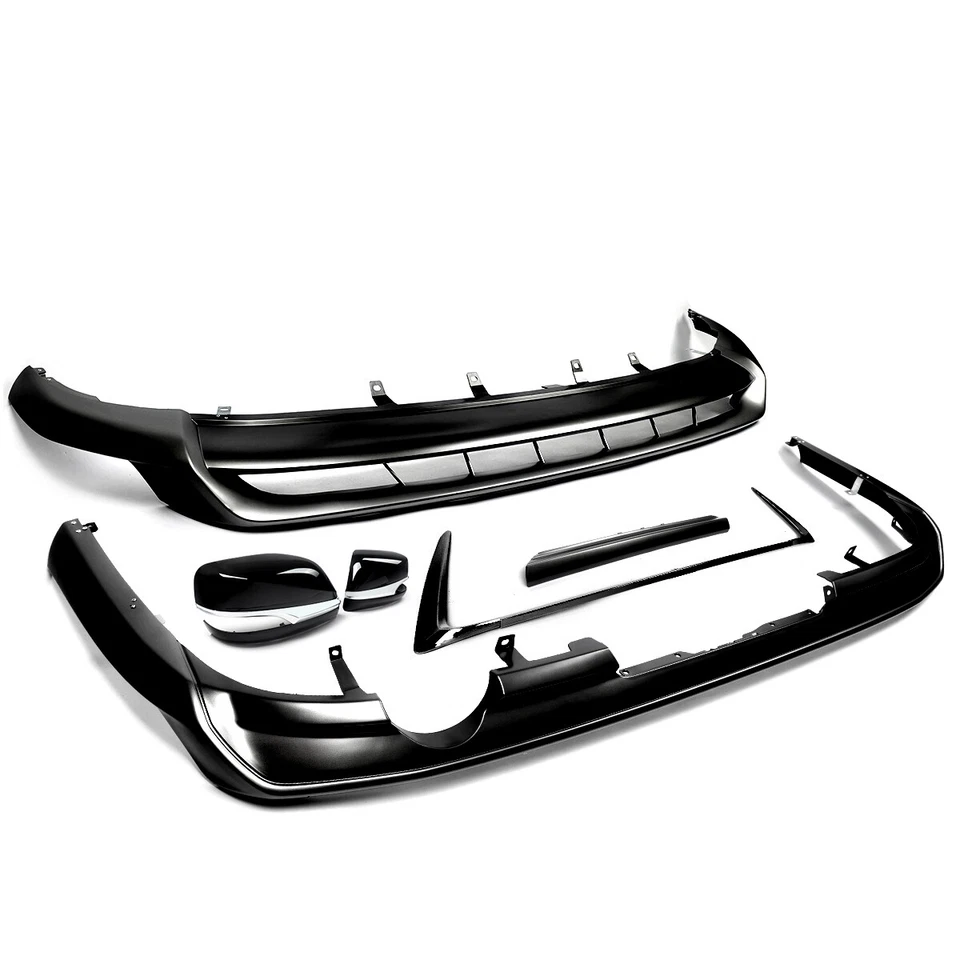 Gloss Black Body Kits For Lexus GX460 2014-2022 Front Rear Spoiler Lip Splitter Foto 3 de 4