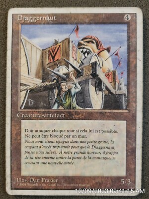 Juggernaut FRENCH Revised WB Edition MtG NM 1994 (DS3D1A5) 