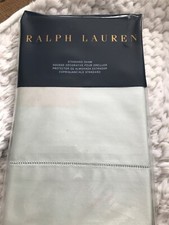RALPH LAUREN 624 SOLID SATEEN STANDARD SHAM 1  ANTIQUE JADE
