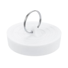 Rubber Sink Plug, Bathtub Drain Stopper Fit for 2-1/16" to 2-3/16", White