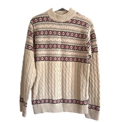 Lord Jeff 60s 70s Vintage Wintuk Orlon Classic Crew Neck  Sweater Size L