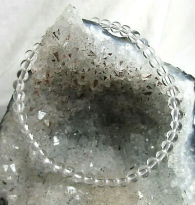 BERGKRISTALL  Edelstein-Armband   KUGELARMBAND 4mm A-Qualität  ca.18 cm