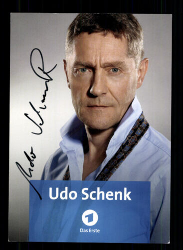 Udo Schenk In all Friendship cartolina autografata originale Insegna + F 15364 - Foto 1 di 2