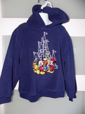 Disney Store Navy Blue Walt Disney Hooded Sweatshirt Size S Boy's/Girl's