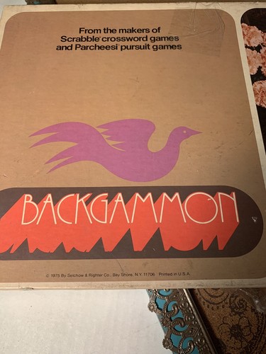 Vintage Backgammon Board Game 1975 S and R Games Classic Strategy Complete - Picture 2 of 12