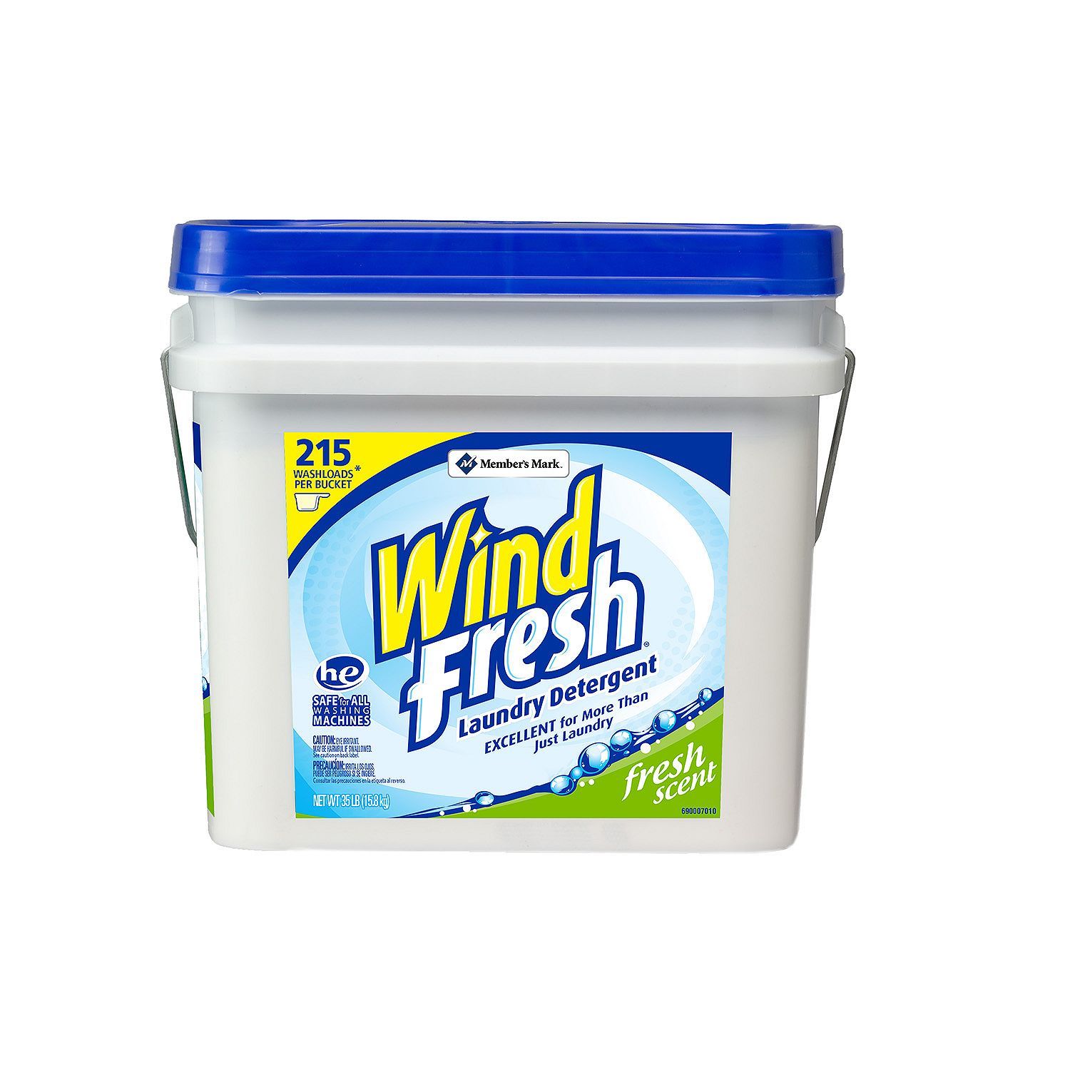 WIND FRESH POWDER LAUNDRY DETERGENT WASHING MACHINE (35 LBS, 215 LOADS