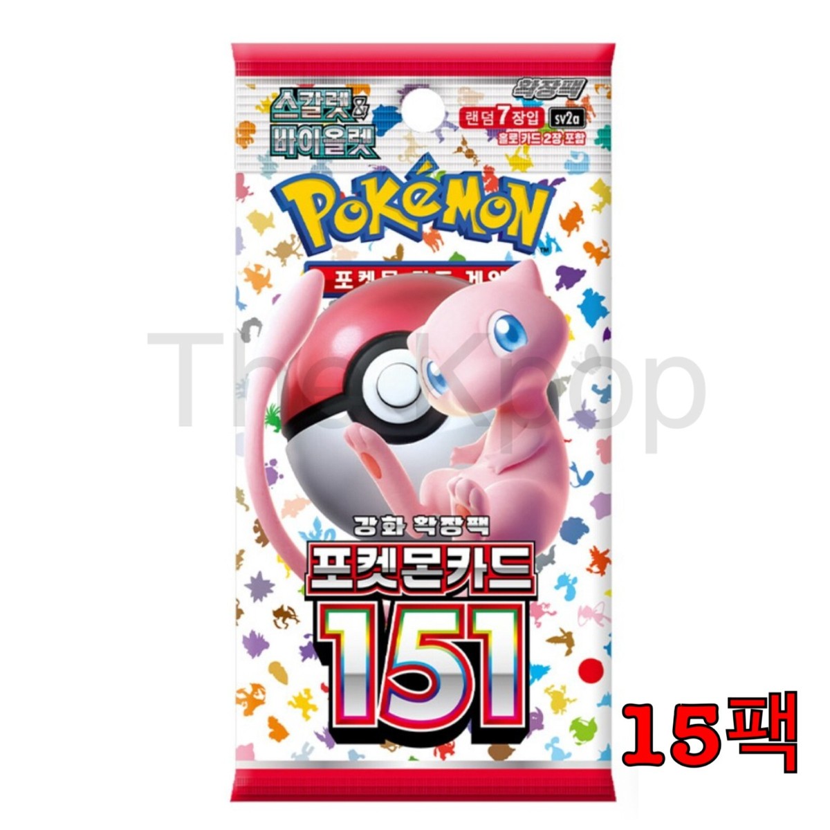 Pokemon Card Scarlet & Violet 151 Booster Box 15 Packs sv2a Korean