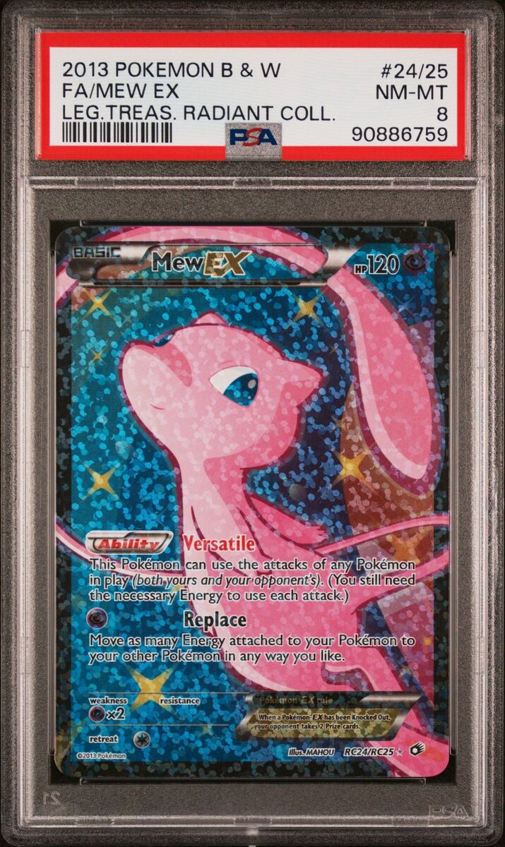 PSA 8 - Mew EX RC24/RC25 Legendary Treasures Radiant PSA 8 - Mew EX RC24/RC25 Legendary Treasures Radiant