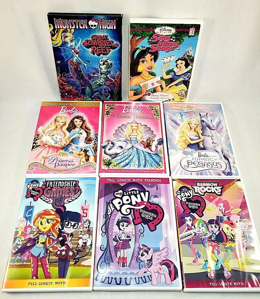 Lot of 8 Children's DVDs--Barbie My Little Pony Disney Lot of 8 Children's DVDs--Barbie My Little Pony Disney