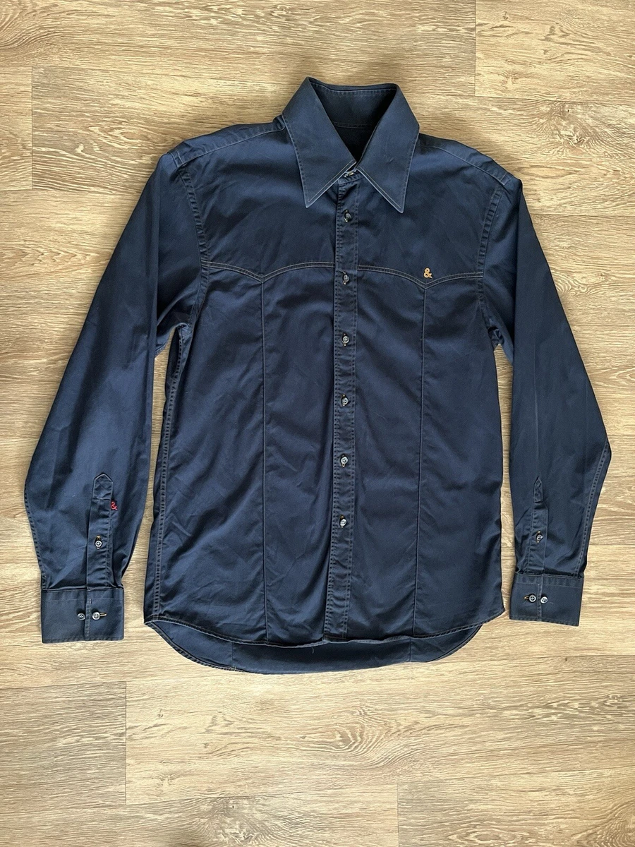 Dolce&Gabbana Blue Collared Casual Shirts & Tops for Men for sale