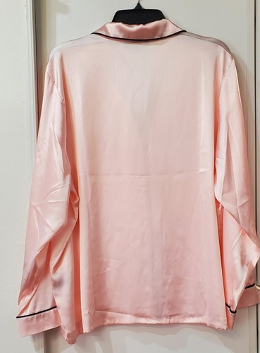 I.n.c. International Concepts Satin Notch Collar Pajama Set Mary's Rose XXL - Imagen 4 de 8