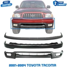 Front Bumper Primed Steel + Filler & Lower Valance For 2001-2004 Toyota Tacoma