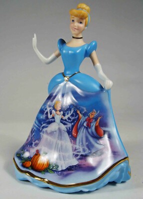 Bradford Disney's Dresses and Dreams Heirloom Porcelain Bell; Forever Cinderella