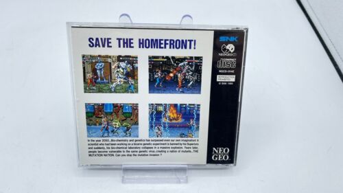 Mutation Nation SNK Neo Geo CD NGCD RARE US ENGLISH VERSION - US Seller - Picture 2 of 12