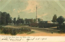 Michigan Port Huron Pine Grove Park Rotograph undivided Postcard 22-5570