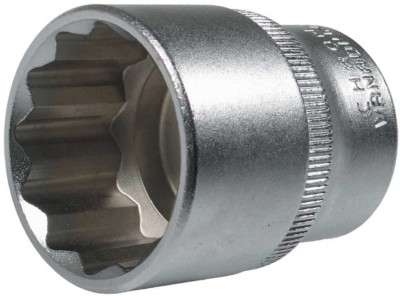 SATA Steckschlüsseleinsatz 21,0 Mm – 12-kant, 1/2" Antrieb, Hochglanzverchromt (Cr-V Stahl)