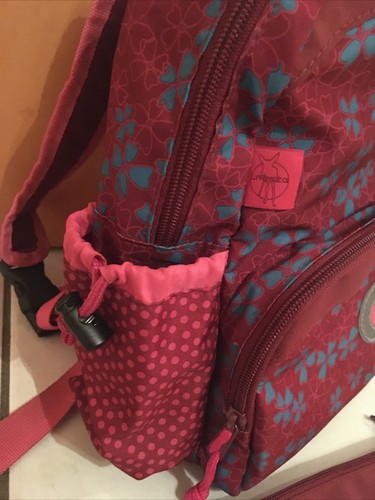 LÄSSIG Kinderrucksack Rucksack Blumen ISOLIERTE Vortasche 31cm Mädchen NEUwertig - Bild 9 von 11