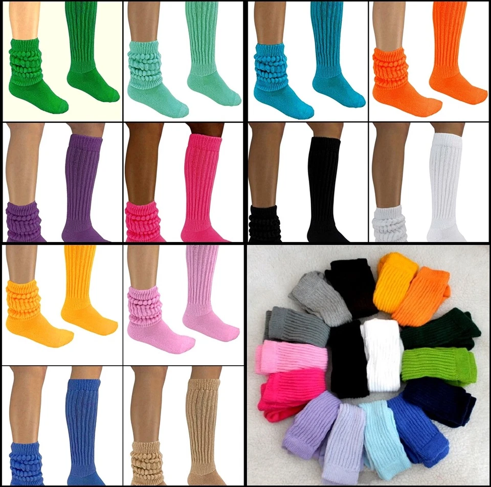 Calcetines Slouch Scrunch Rodilla Lg Hooters Uniforme Correr Esquí Yoga Caminar Disfraz de Halloween Foto 3 de 4