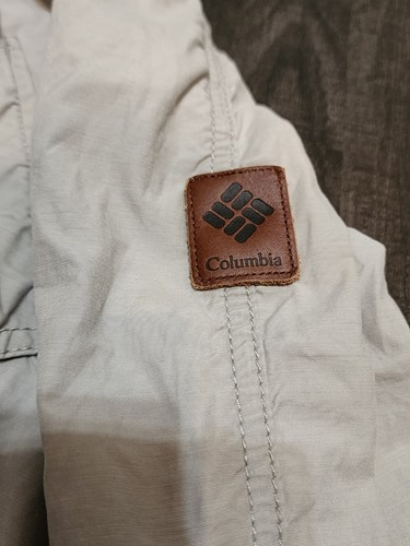 Womens Jacket Columbia Rain Wind Size S Beige Hooded Packable - Picture 4 of 8