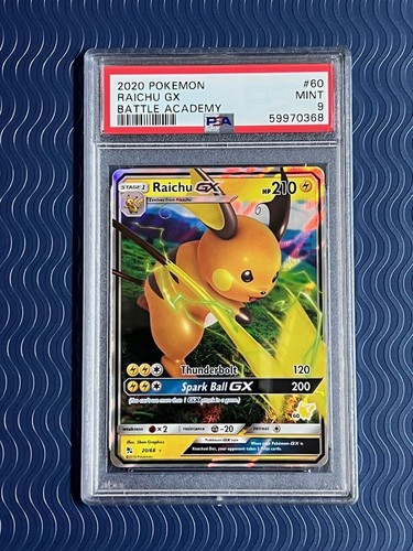 Raichu-GX graded PSA 9 for sale on eBay