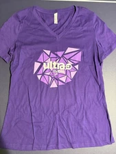 Women's Purple T-Shirt "ULTRA MOBILE" Logo Brand - Cotton/Acrylic Blend (S)