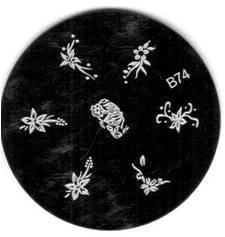 LIBERA SELEZIONE 16 stencil nail art stampaggio raschietto timbro unghie NUOVO - Foto 15 di 18