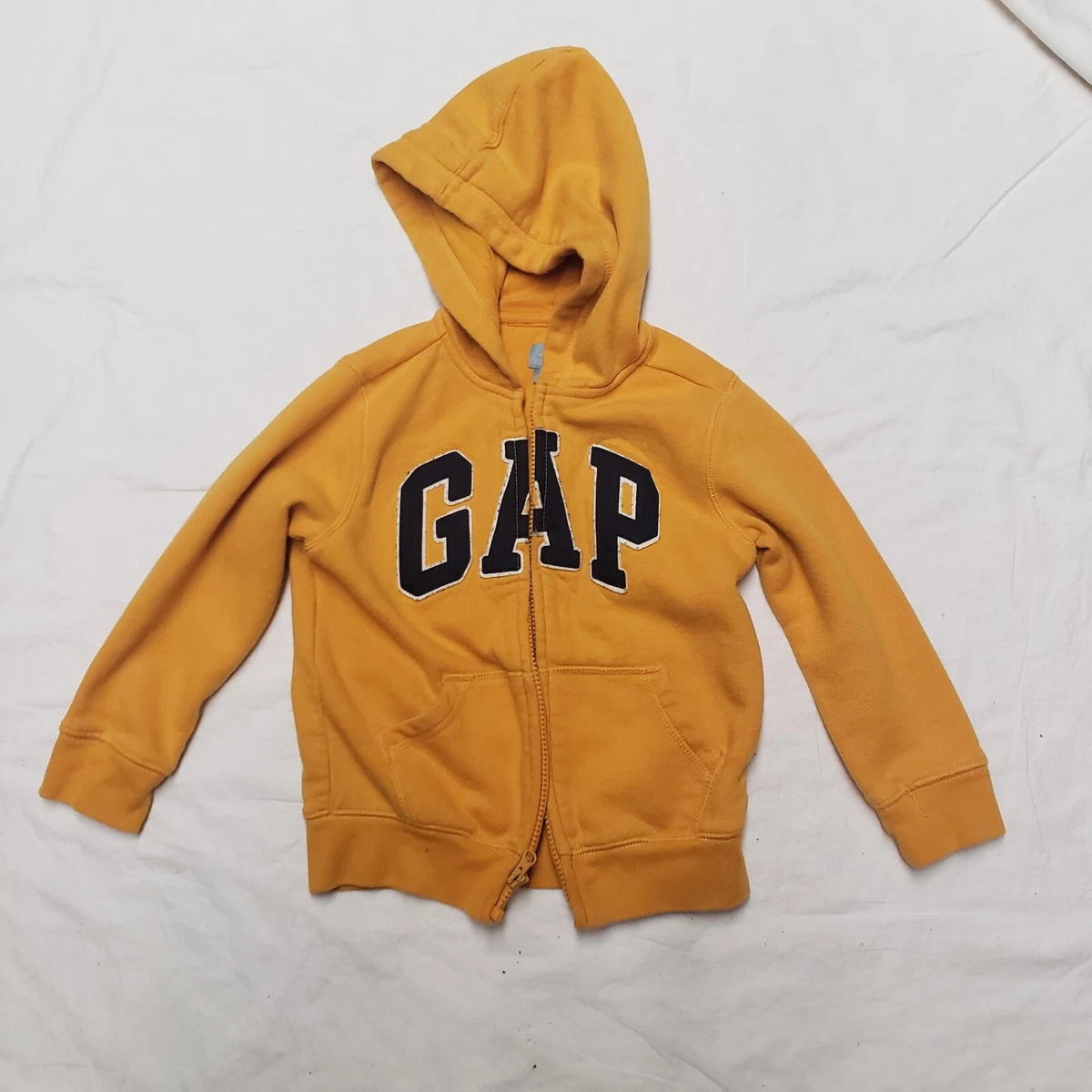 Gap Kids Logo Hoodie Zip Up Yellow 6 years old eBay