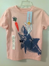 Cat and Jack Size XS 4-5 Short Sleeve Tee Shirt NWT