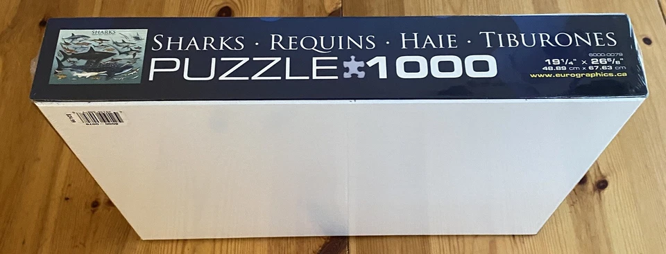 Sharks 1000 piece jigsaw puzzle by Eurographics 680mm x 480mm / Approx 19” X 27” - Image 2 of 4