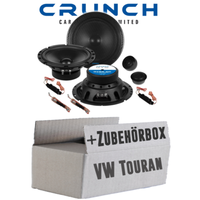 Crunch Lautsprecher FüR Vw Touran 1 Front TüR Boxen 2-Wege 16Cm Auto Einbauset