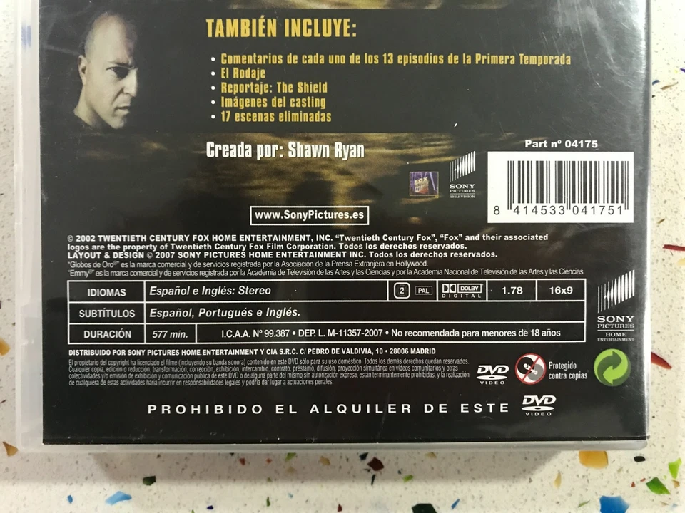 THE SHIELD  PRIMERA 1ª TEMPORADA 1 COMPLETA DVD ESPAÑOL INGLES 4 x DVD AM - Imagen 4 de 4