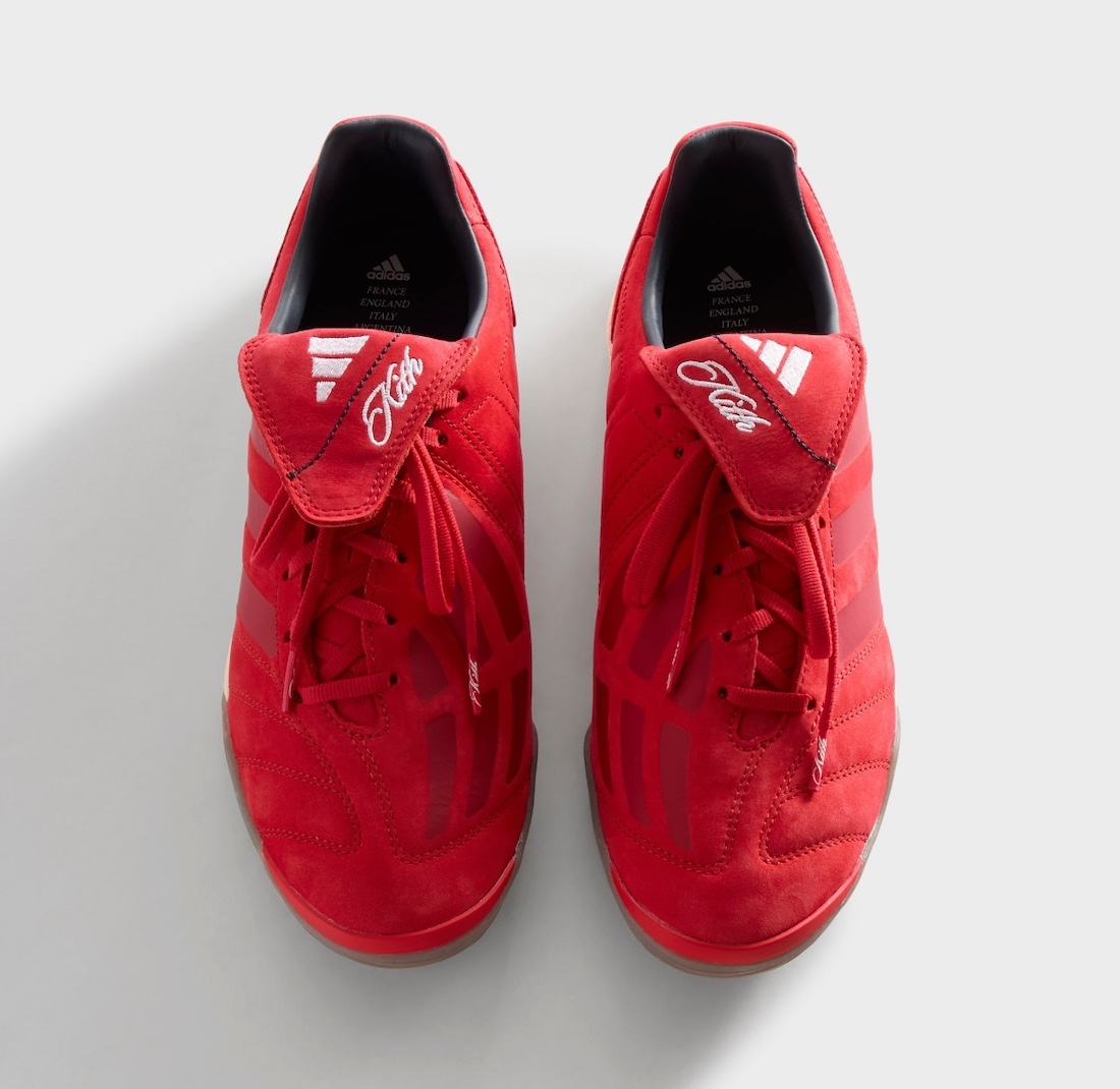 Kith × adidas Football Predator 2002 IC Red White JQ1084
