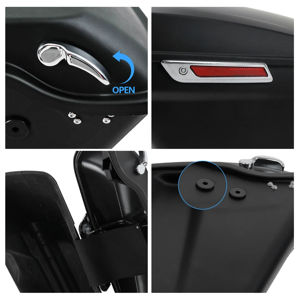 Soporte de conversión de alforjas duras apto para Harley Dyna Super Glide FXDC 08-2017 Foto 4 de 4