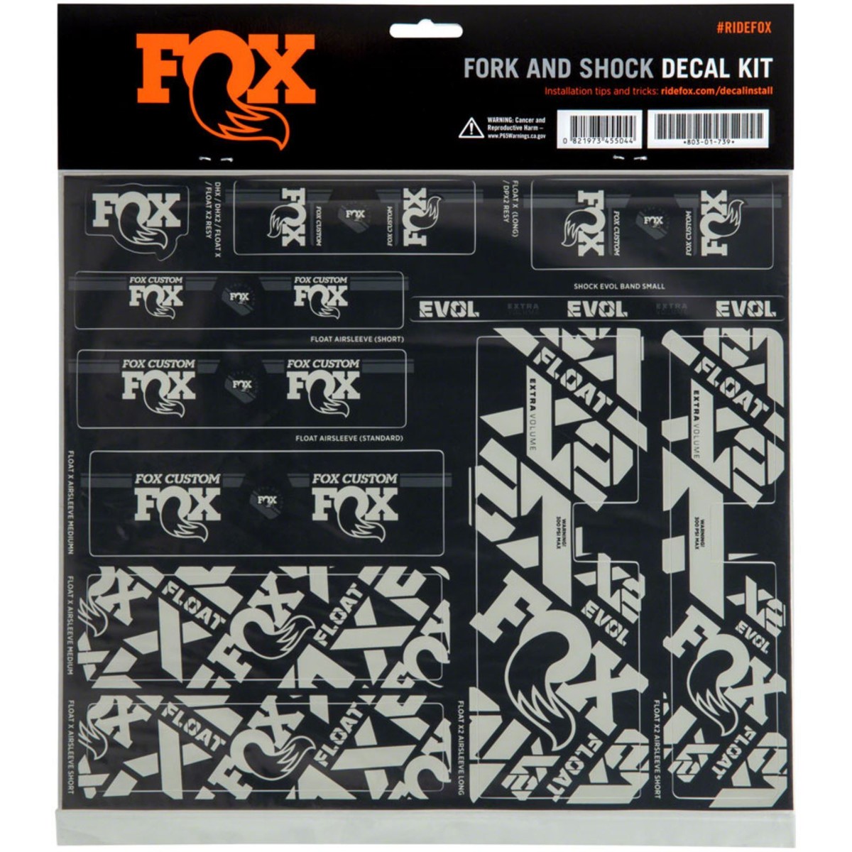 Fox Shock Decal Kit RockShox Pike 454 Decal Kit Slik Graphics