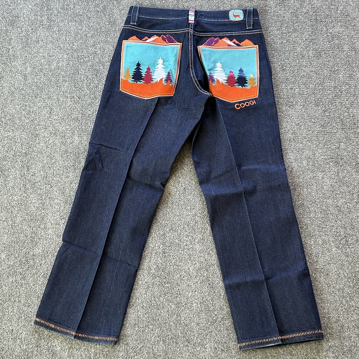 激レア】 COOGI♢デニムパンツ♢ヴィンテージ W42L34 ダークデニム