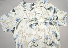 Paradise Found Shirt Men's *3X Large* Button-Up Short Sleeve Hawaiian Floral Top