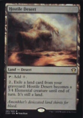 Hostile Desert - Commander 2020: #281, Magic: The Gathering Nm R238