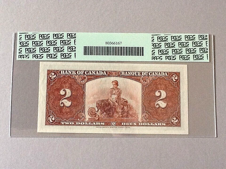 Canada 2 Dollars BC-22b 1937  PCGS 58 PPQ - Image 4 of 4