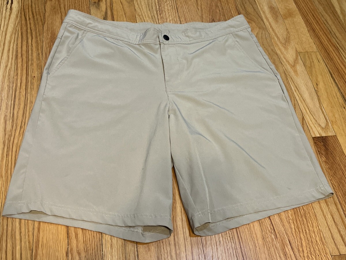 Tek Gear DryTek Beige Activewear Shorts Zip & Drawstring Men's