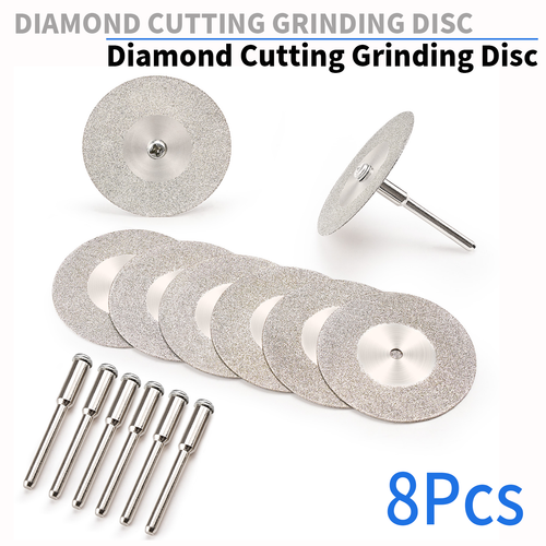 8 Stück 40 mm Diamant Trennscheiben Trennscheibe mit Schaft für Winkelschleifer Werkzeug - Bild 1 von 8