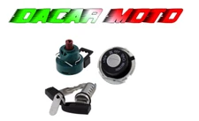 3 PIECE IGNITION KEY CONTACT KIT Piaggio NRG POWER 50 2005 2006 2007 2008