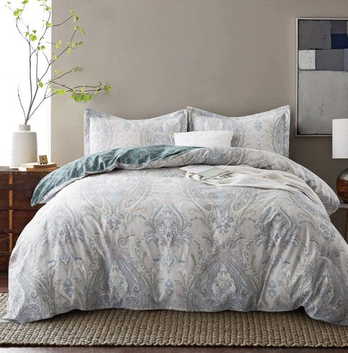 JUCFHY Damask Medallion Luxury Full/Queen Duvet Cover Boho Paisley Print Everett - 第 1/6 張圖片